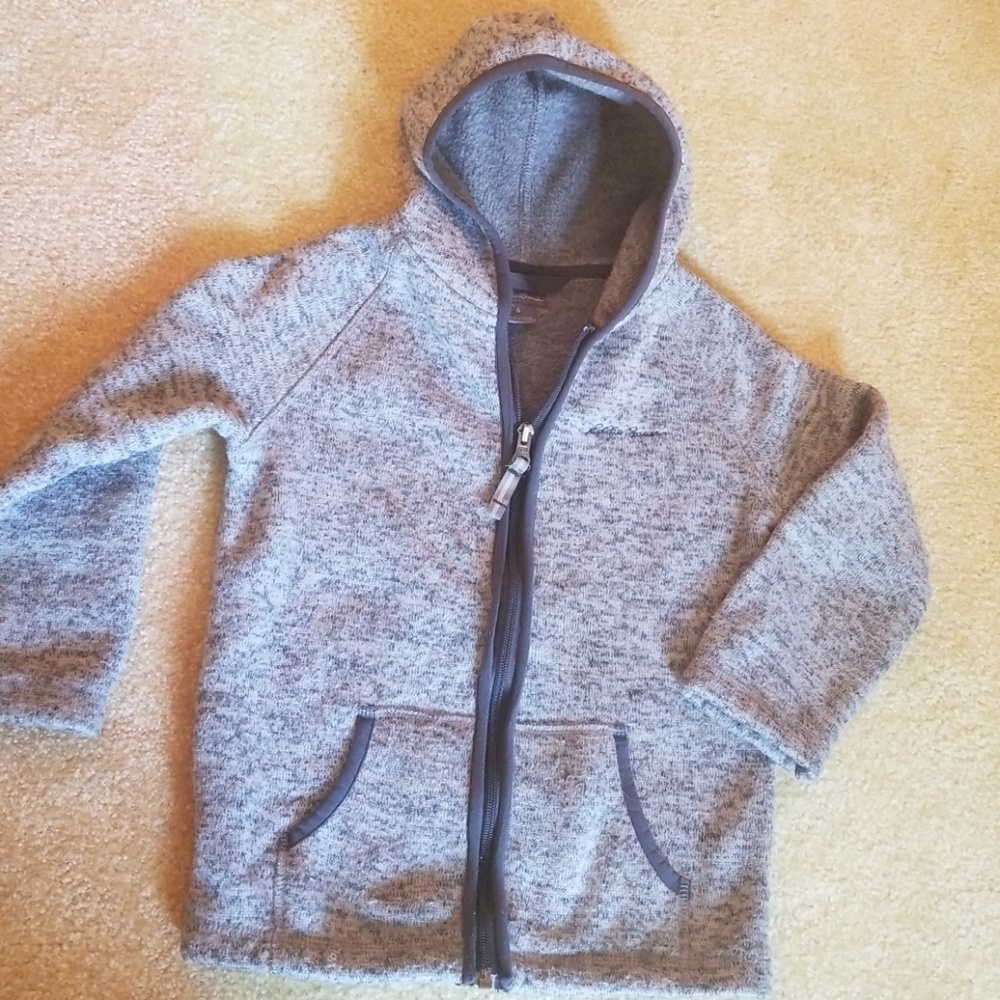 Boy's Eddie Bauer hooded fleece jacket